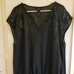 Lane Bryant Plus Size Sequined Top